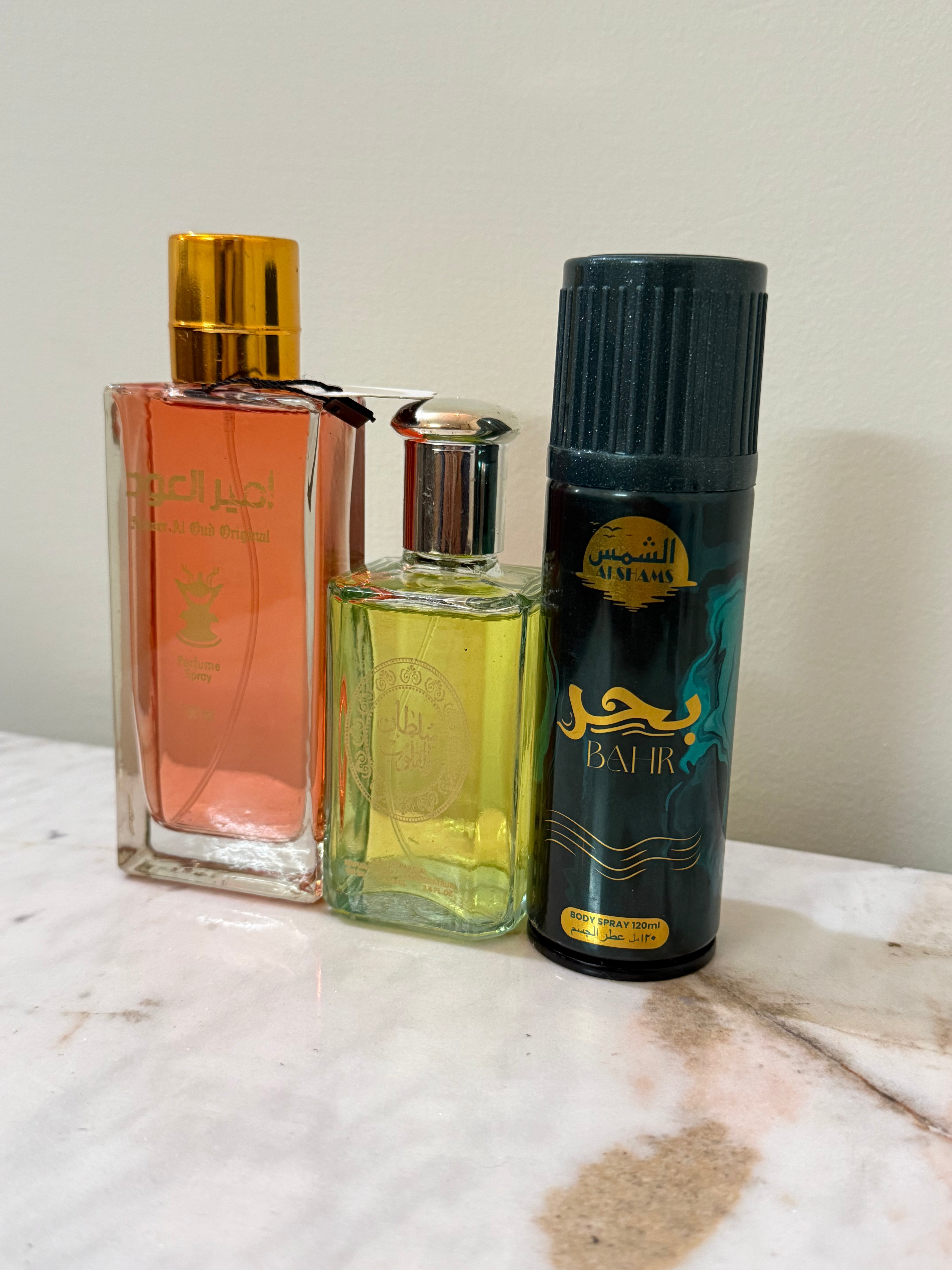 Pack of 3( Ameer ul aud Aud ul sultan and body spray)100ML